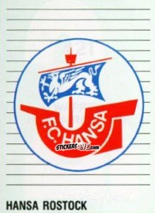 Figurina Wappen FC Hansa Rostock - German Football Bundesliga 1992-1993 n. 421 - Panini