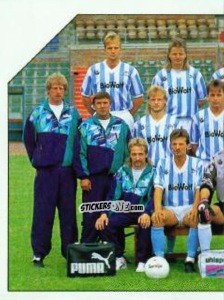 Figurina Mannschaft FC Hansa Rostock - German Football Bundesliga 1992-1993 n. 422 - Panini
