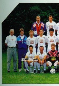 Cromo Mannschaft Wuppertaler SV - German Football Bundesliga 1992-1993 n. 437 - Panini