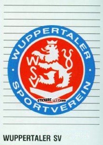Cromo Wappen Wuppertaler Sv - German Football Bundesliga 1992-1993 n. 440 - Panini