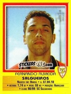 Figurina Fernando Almeida - Futebol 1999-2000 n. 219 - Panini